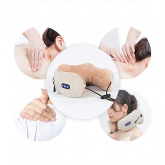 Масажер U-Shaped Massage Pillow MASSSAGE 3 функції (WM-004) - практично ідеальне. . фото 5