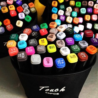 Набор маркеров для рисования на спиртовой основе TouchRaven 
Количество в наборе. . фото 2