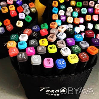 Набор маркеров для рисования на спиртовой основе TouchRaven 
Количество в наборе. . фото 1