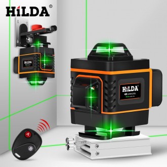 Профессиональный лазерный уровень Hilda 4D является инструментом лазерной иннова. . фото 5