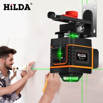 Профессиональный лазерный уровень Hilda 4D является инструментом лазерной иннова. . фото 6