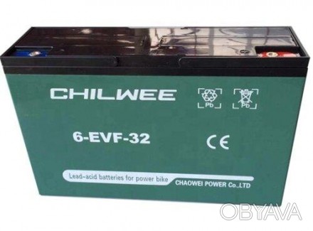 Тяговый аккумулятор CHILWEE 6-EVF-32.2
Тяговый аккумулятор (ёмкость 32 Ач, напря. . фото 1
