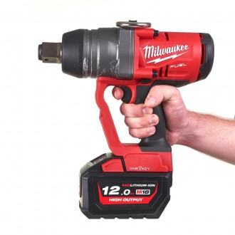 Гайковерт высокомоментный 1″(2400 Нм) M18 FUEL™ с фиксацией кольцом ONE-KEY™ (к. Дніпро. фото 1 Гайковерт высокомоментный 1″(2400 Нм) M18 FUEL™ с фиксацией кольцом ONE-KEY™ (к. Дніпро. фото 1