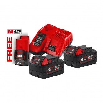 Энергокомплект M18 NRG-502 (В5 2шт; з/у M12-18FC) + подарок Аккумулятор M12 B2 4. Дніпро. фото 1 Энергокомплект M18 NRG-502 (В5 2шт; з/у M12-18FC) + подарок Аккумулятор M12 B2 4. Дніпро. фото 1
