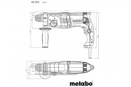 Перфоратор Metabo KHE 2645 новинка 2021 года от Метабо. Превосходная модель с хо. . фото 3