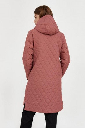 Стеганое пальто женское с капюшоном от финского бренда Finn Flare. В боковых шва. . фото 6