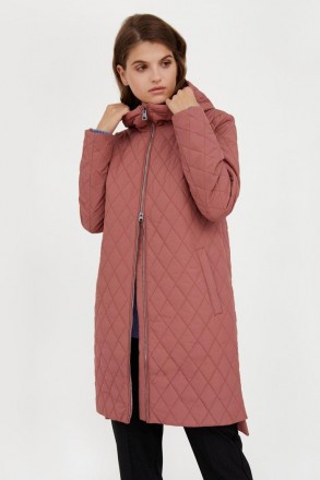 Стеганое пальто женское с капюшоном от финского бренда Finn Flare. В боковых шва. . фото 2