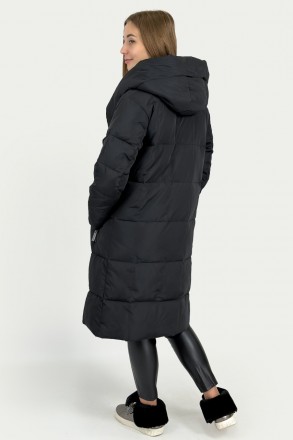 Длинная зимняя куртка женская Finn Flare стеганая, комфортного прямого кроя. Кур. . фото 7