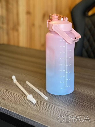 Опис:
Особливості:
1. Спортивна пляшка для води виготовлена з високоякісних мате. . фото 1