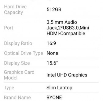 Ноутбук новый. 8 Гб оперативной памяти, 512 Гб внутренний накопитель. Операционн. . фото 9