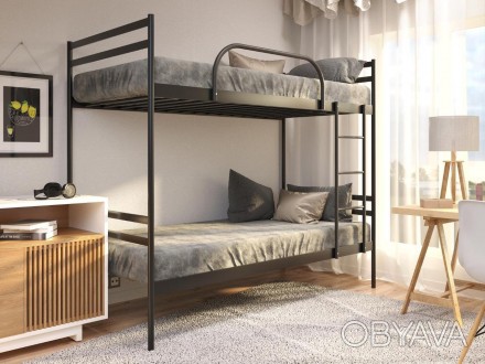 Кровать 2-х ярусная 80*200 Комфорт Дуо (Comfort Duo) металлическая
