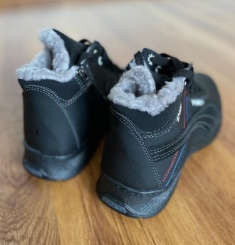 Зимние мужские ботинки черные спортивные прошитые теплые. Добротный вариант! Про. . фото 7