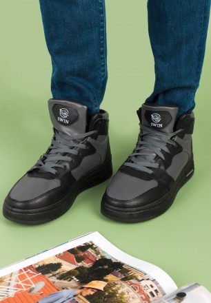 Мужские зимние кроссовки на шнуровке
Материал верха: Экокожа
Материал стельки:. . фото 2