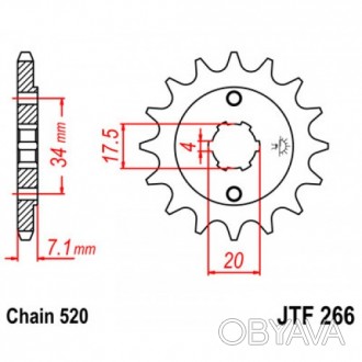 JT JTF266.13 Зірка передня. . фото 1