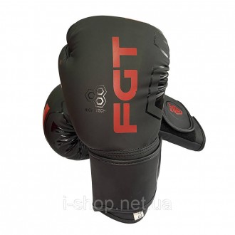 Рукавички боксерські Newt Fight Gear Team чорні 12 oz NE-BOX-F-12-B відмінні рук. . фото 4