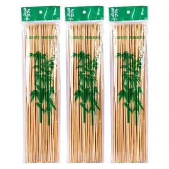 Палички-шпажки бамбукові для барбекю та гриля 100шт/уп 30х3 арт. X1-222
Палички . . фото 2