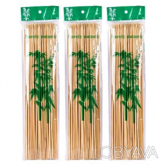 Палички-шпажки бамбукові для барбекю та гриля 100шт/уп 30х3 арт. X1-222
Палички . . фото 1