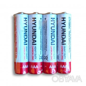 Батарейки Hyundai AAА/R3 солевые 60штук мини-палец. . фото 1