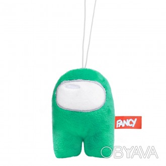 
М'яка іграшка-брелок FANCY "Амонг Ас" (Among Us), зелена, 10 см. Особливості: -. . фото 1