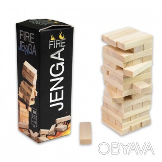 Дженга - це класична настільна гра, в якій гравці по черзі видаляють блоки з веж. . фото 1