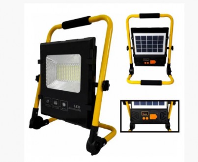 Фонарь-прожектор ручной аккумуляторный Portable Solar projector lamp с солнечной. . фото 7
