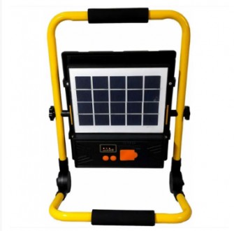 Ліхтар-прожектор ручний акумуляторний Portable Solar projector lamp із сонячною . . фото 6