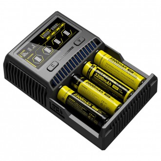 Зарядний пристрій Nitecore SC4 для акумуляторів (Ni-Cd Ni-Mh Li-Ion IMR LiFePO4). . фото 3