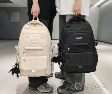 Оригинальный вместительный рюкзак в клетку подойдет не только школьнице или студ. . фото 1