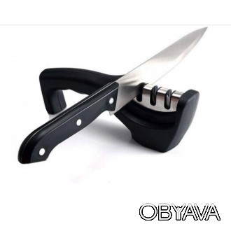 Ручна стругачка для ножів Fast Sharpener (3 етапи) LK2303-14 (144). . фото 1