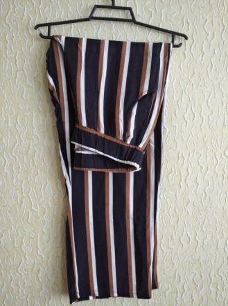 Вискозные с коттоном женские широкие штаны, р. С, Z Plus, Турция .
Цвет - черны. . фото 3