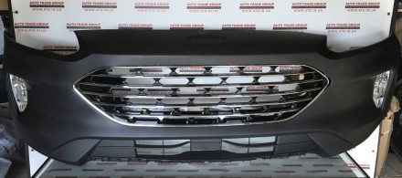 Решітка радіатора grill Ford Escape MK4 2019- 20202 чорна глянець з хром ободом . . фото 6