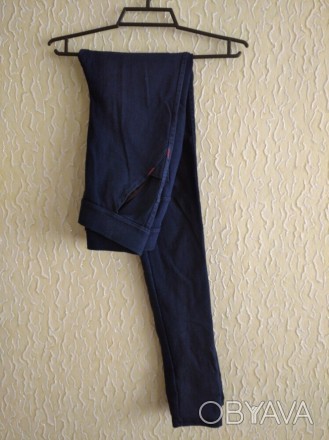 Синие джеггинсы , штаны под джинс девочке подростку, р.Л или взрослым.
ПОТ 29 с. . фото 1