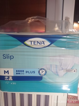 Подгузники для взрослых:
Tena slip Plus M 6 каgель, обхват талии 70-120 см. Цен. . фото 2