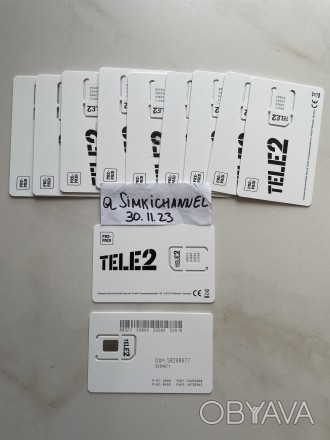 Телеграмм магазин:@Simkichannel

Ноаые Сим  карты Эстонии 

Операторы :Tele2. . фото 1