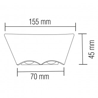 Светильник фасадний LED "BAT-6" 6W настенный. . фото 4