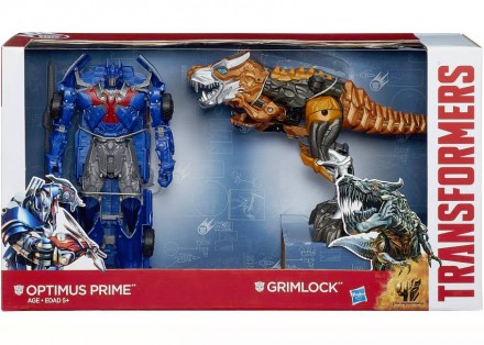 Игрушки трансфомеры 2в1 Hasbro Гримлок и Оптимус Прайм, 22 см - Grimlock & Optim. Київ. фото 1