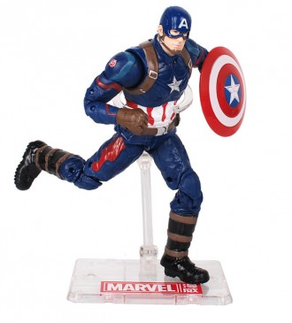 Фигурка Marvel Капитан Америка с держателем, Мстители, 18 см - Captain America, . . фото 2