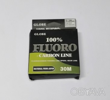 Леска флюрокарбоновая Globe Fluoro-Carbon Line. Сечение 0,28 мм. Длина 30 метров. . фото 1