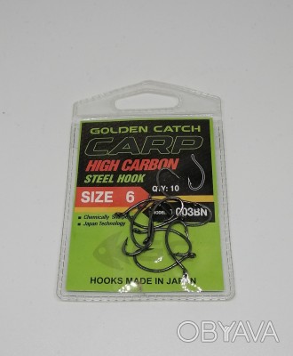 Гачки Golden Catch Carp. Якісні гачки виготовлені за японськими технологіями . . фото 1