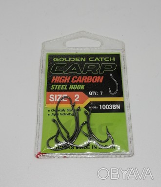 Крючки Golden Catch Carp. Качественные крючки изготовленные по японским технолог. . фото 1