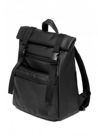 Розкладний чорний рюкзак рол виготовлений з зносостійкої, якісної, водовідштовху. . фото 3