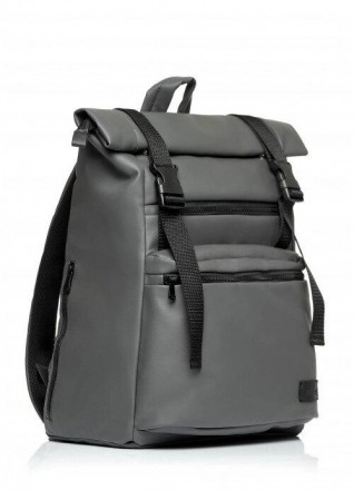 Розкладний рюкзак сірий чоловічий для ноутбука виготовлений зі зносостійкої, які. . фото 2