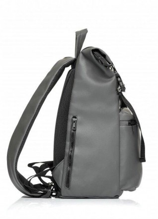 Розкладний рюкзак сірий чоловічий для ноутбука виготовлений зі зносостійкої, які. . фото 4