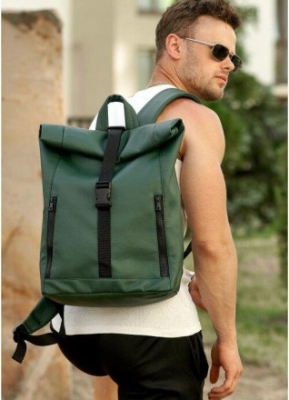 Великий рюкзак зелений чоловічий спортивний, дорожній розкладний, для ноутбука в. . фото 2
