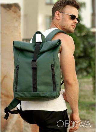 Великий рюкзак зелений чоловічий спортивний, дорожній розкладний, для ноутбука в. . фото 1