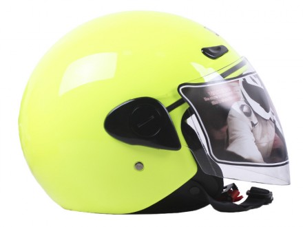шлем интеграл, цвет желтый, размер S (55/56), тип застежки быстрой фиксации, про. . фото 4