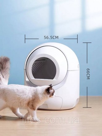 Автоматический туалет для кошек FULLY ТКLОЗ, WiFi - 5,0GHz, УФ + OZON -стерилиза. . фото 11