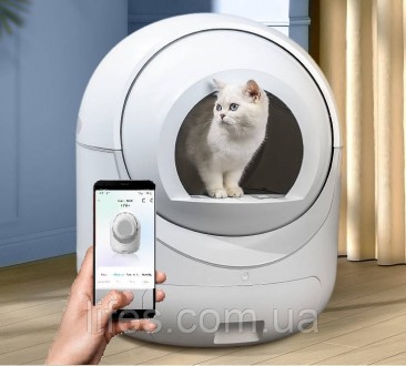 Автоматический туалет для кошек FULLY ТКLОЗ, WiFi - 5,0GHz, УФ + OZON -стерилиза. . фото 2