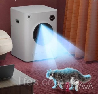 Автоматический туалет для кошек PET MARVEL, "Кубик Рубик" WiFi, OZON - Дезодорац. . фото 1