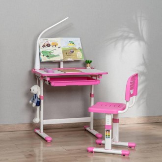 Дитяча парта зі стільчиком FunDesk Bellissima Pink – ідеальна робоча зона для ва. . фото 9